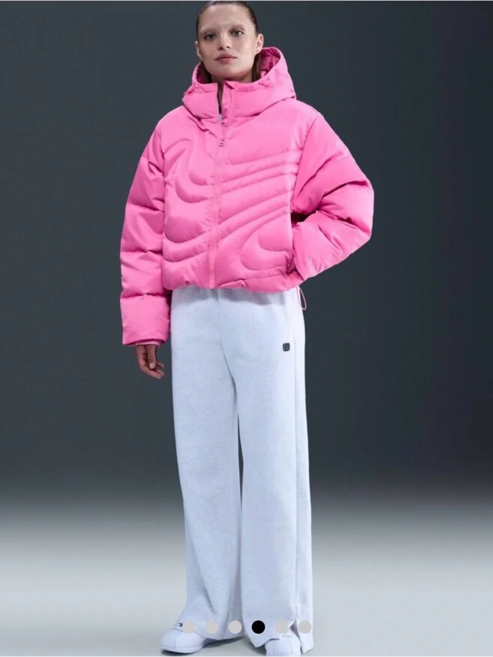 NIKE Pink Puffer Jacket
